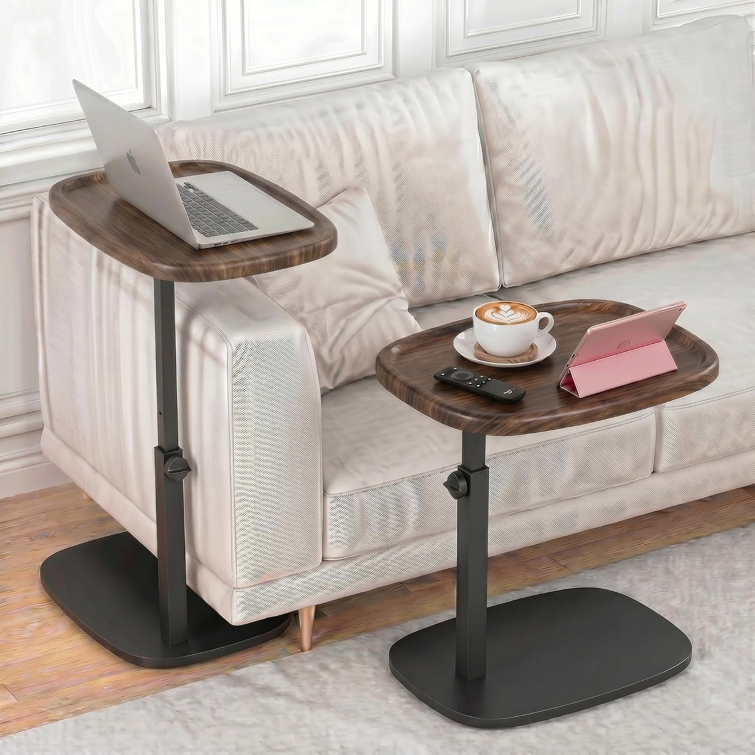 Adjustable Sofa Side Table | Cozy Small Living Room Style