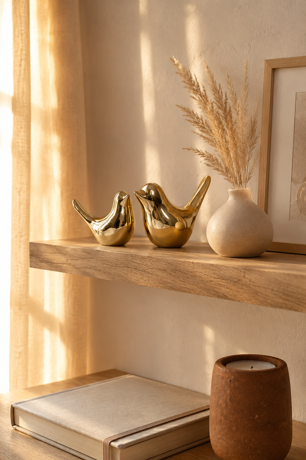 FANTESTICRYAN Gold Bird Figurines