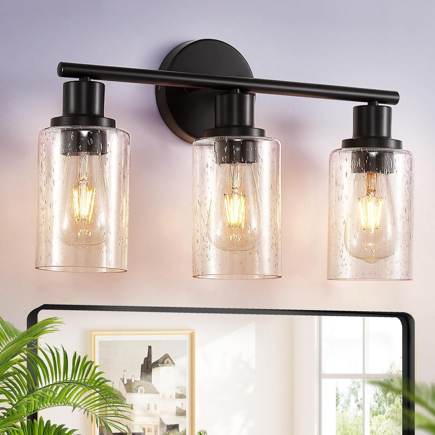 Matte Black Bathroom Vanity Fixture
