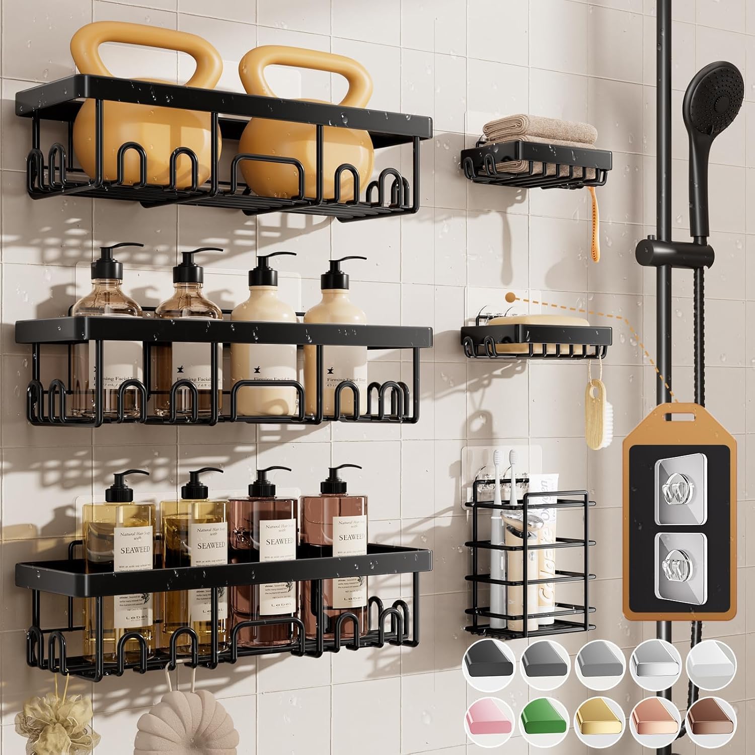 Renter-Friendly Shower Caddy Ideas for Calm Small Bathroom Storage