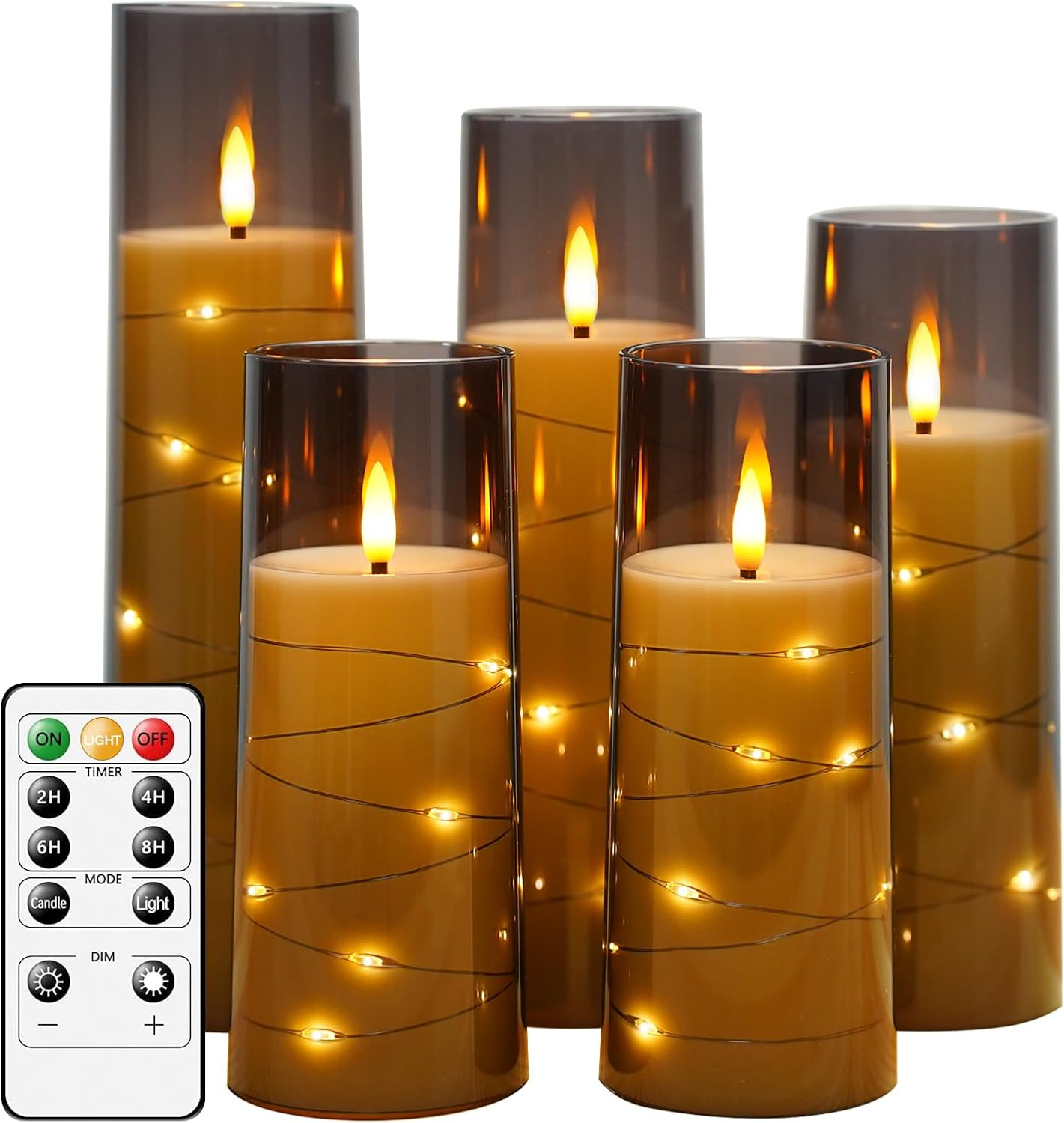 Flameless LED Candles for Cozy Neutral Home Decor Glow