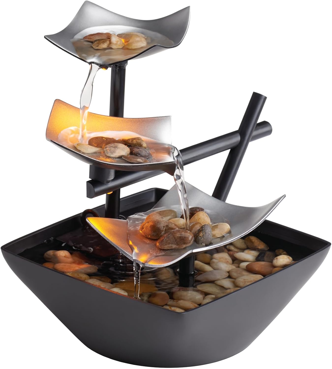 Tabletop Water Fountain Decor for Calm Minimalist Rooms
