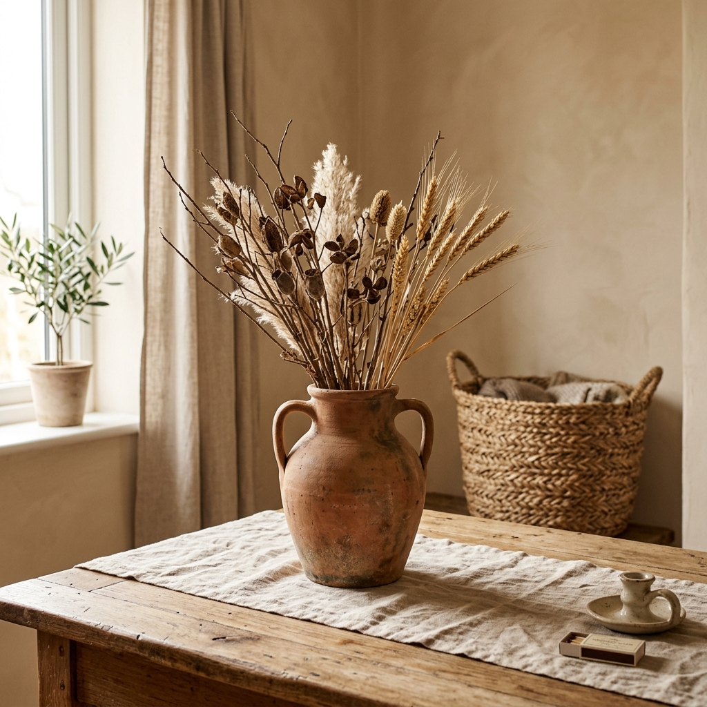 Luka Ceramic Rustic Farmhouse Vase