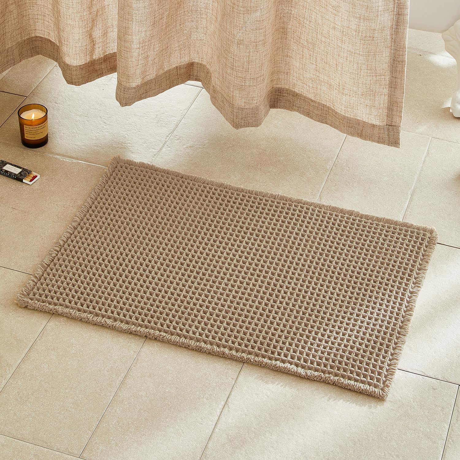 Waffle Bath Mat Bathroom Decor