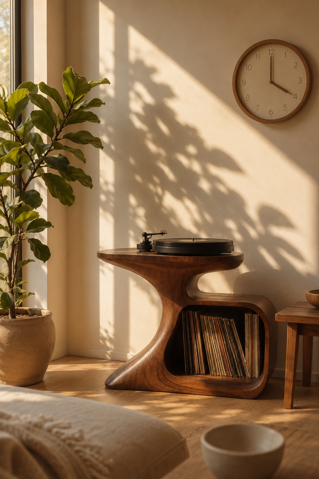 LELELINKY Record Player Stand