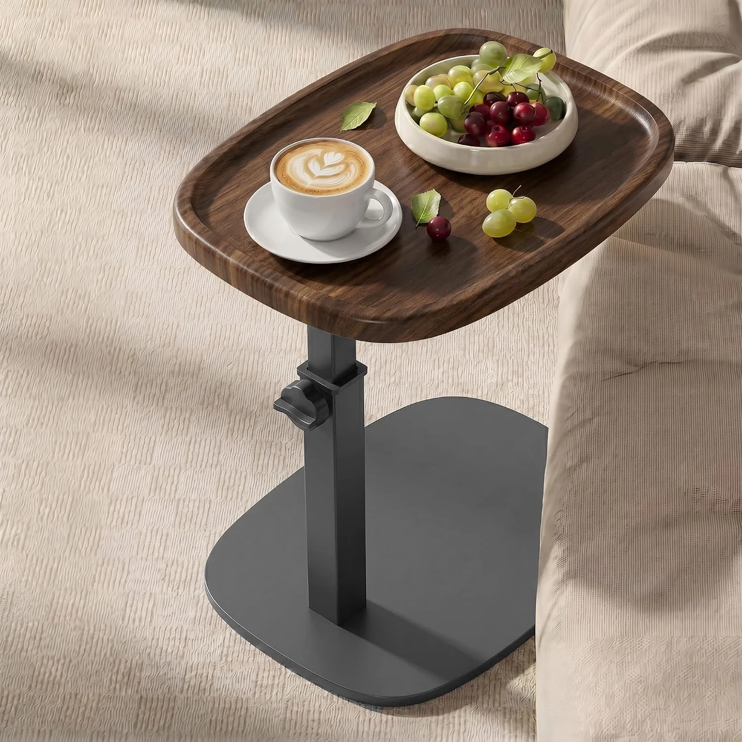 Adjustable Sofa Side Table | Cozy Small Living Room Style