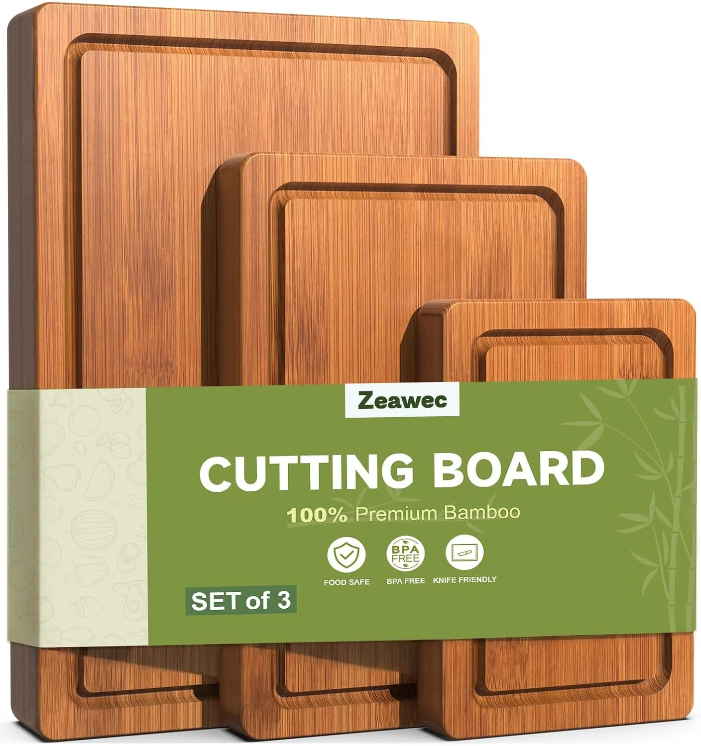 Bamboo Cutting Board Set | Cozy Rustic Kitchen Decor 2026