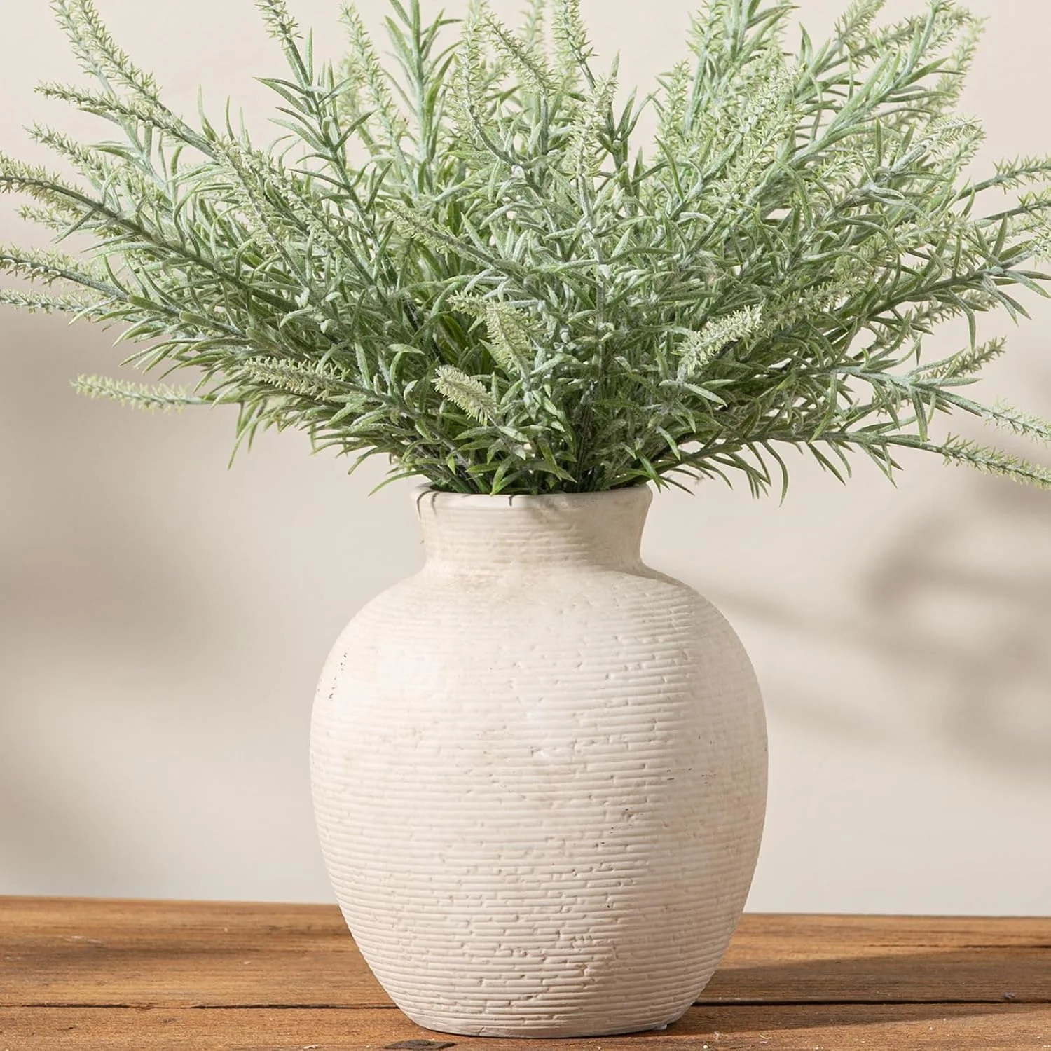 Ceramic Flower Vase Home Decor - Farmhouse Table Vases Rustic Vintage Living Room Kitchen Bedroom De