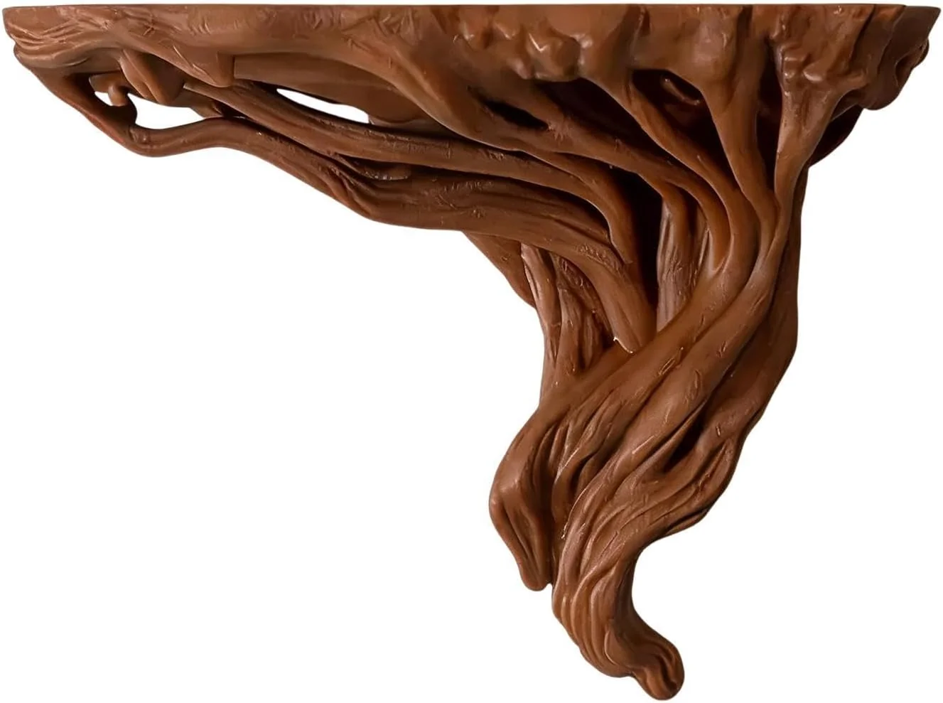 Rustic Tree Root Floating Wall Shelf