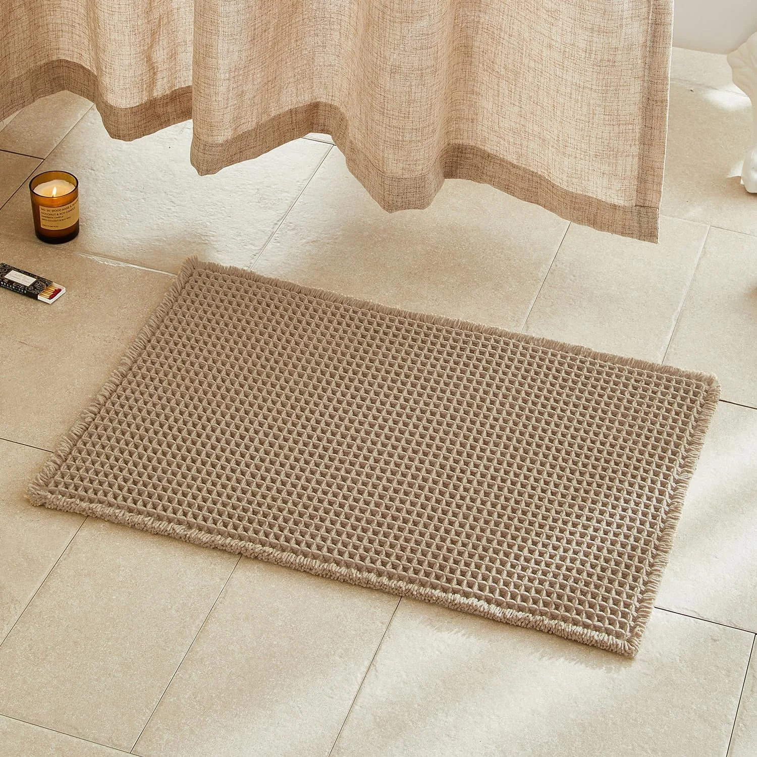Waffle Bath Mat Bathroom Decor